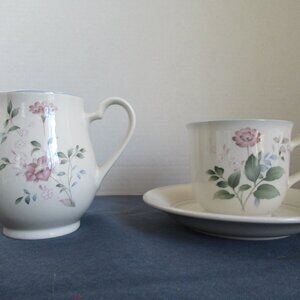 Keltcraft Ireland Noritake Cortland 9178  creamer cup saucer